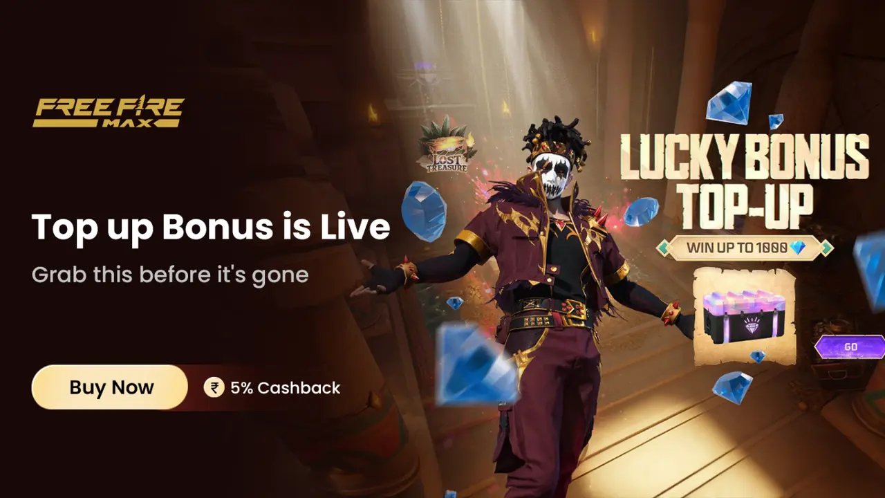 Instantly buy FF diamonds with double bonus