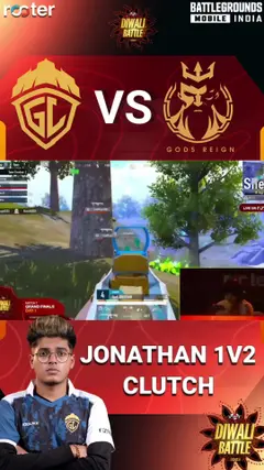 Watch Jonathan 1V2 intense Clutch against Gods Reign 😱 #BGMITournaments ...