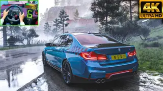 Watch BMW M5 F90 - Forza Horizon 5 - Steering Wheel + SIM Gameplay on ...